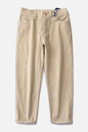 Concert Outfit Vintage Solid Corduroy Pants