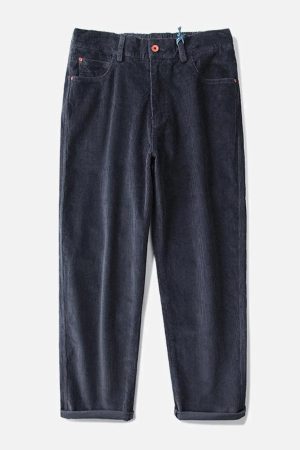 Concert Outfit Vintage Solid Corduroy Pants