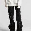 Concert Outfit Vintage Splash Ink Breasted Jeans