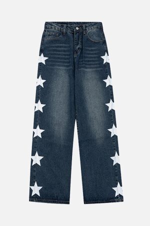 Concert Outfit Vintage Star Denim Pants