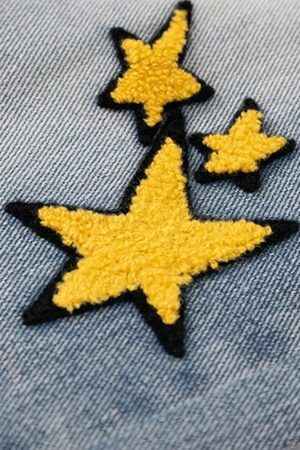 Concert Outfit Vintage Star Embroidered Jeans