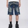 Concert Outfit Vintage Starry Fringe Hem Jorts