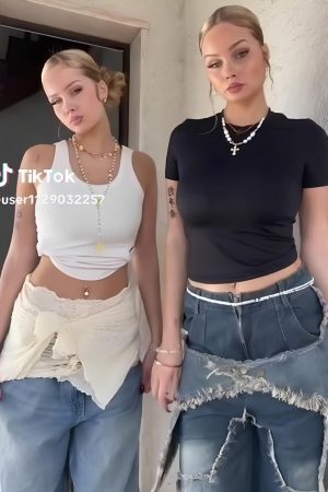 Concert Outfit Vintage Starry Fringe Hem Jorts