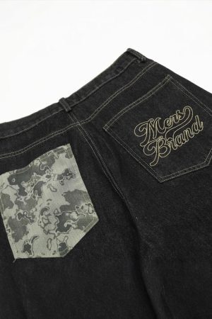 Concert Outfit Vintage Straight Leg Rolled Hem Jeans