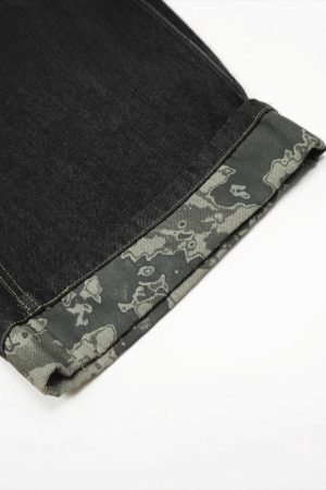 Concert Outfit Vintage Straight Leg Rolled Hem Jeans