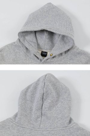 Concert Outfit Vintage Street Minimalistic Letter Leisure Hoodie