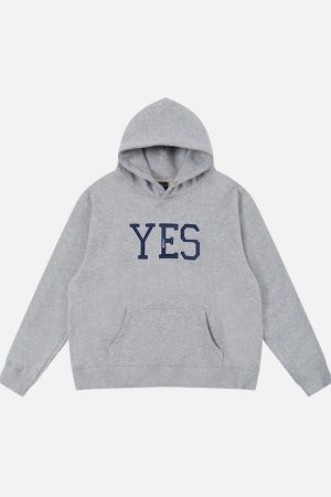 Concert Outfit Vintage Street Minimalistic Letter Leisure Hoodie