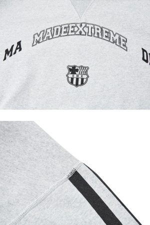 Concert Outfit Vintage Stripe Print Hoodie