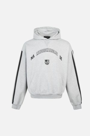 Concert Outfit Vintage Stripe Print Hoodie