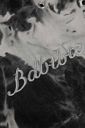 Concert Outfit Vintage Tie-Dye Denim Jacket