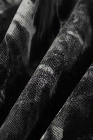 Concert Outfit Vintage Tie-Dye Denim Jacket