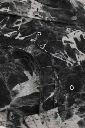 Concert Outfit Vintage Tie-Dye Denim Jacket