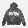 Concert Outfit Vintage Tree Camouflage Full Print Hoodie
