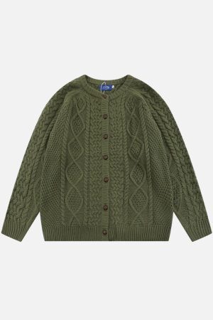 Concert Outfit Vintage Twist Cardigan