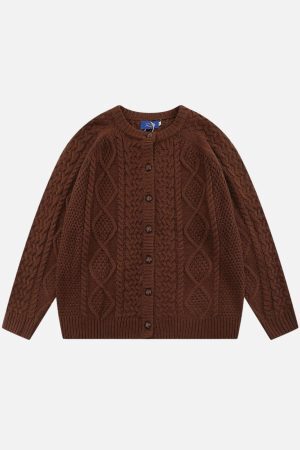 Concert Outfit Vintage Twist Cardigan