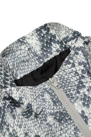 Concert Outfit Vintage Vibe Print Windbreaker Jacket