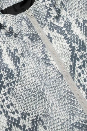 Concert Outfit Vintage Vibe Print Windbreaker Jacket