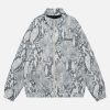 Concert Outfit Vintage Vibe Print Windbreaker Jacket