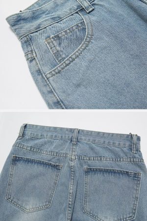 Concert Outfit Vintage Wash Adjustable Zip Jeans