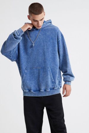 Concert Outfit Vintage Wash Distressed Solid Hoodie