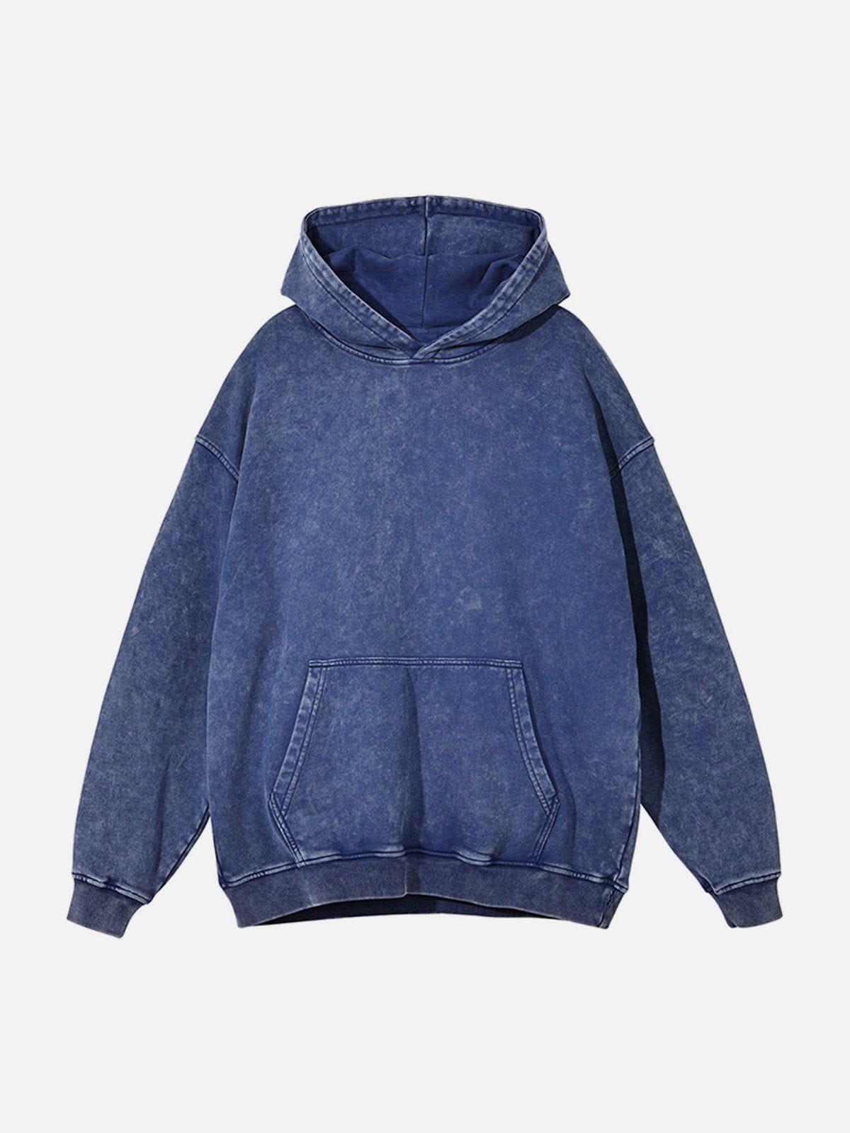 Concert Outfit Vintage Wash Distressed Solid Hoodie Concert Outfit Vintage Wash Distressed Solid Hoodie