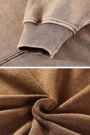 Concert Outfit Vintage Wash Distressed Solid Hoodie