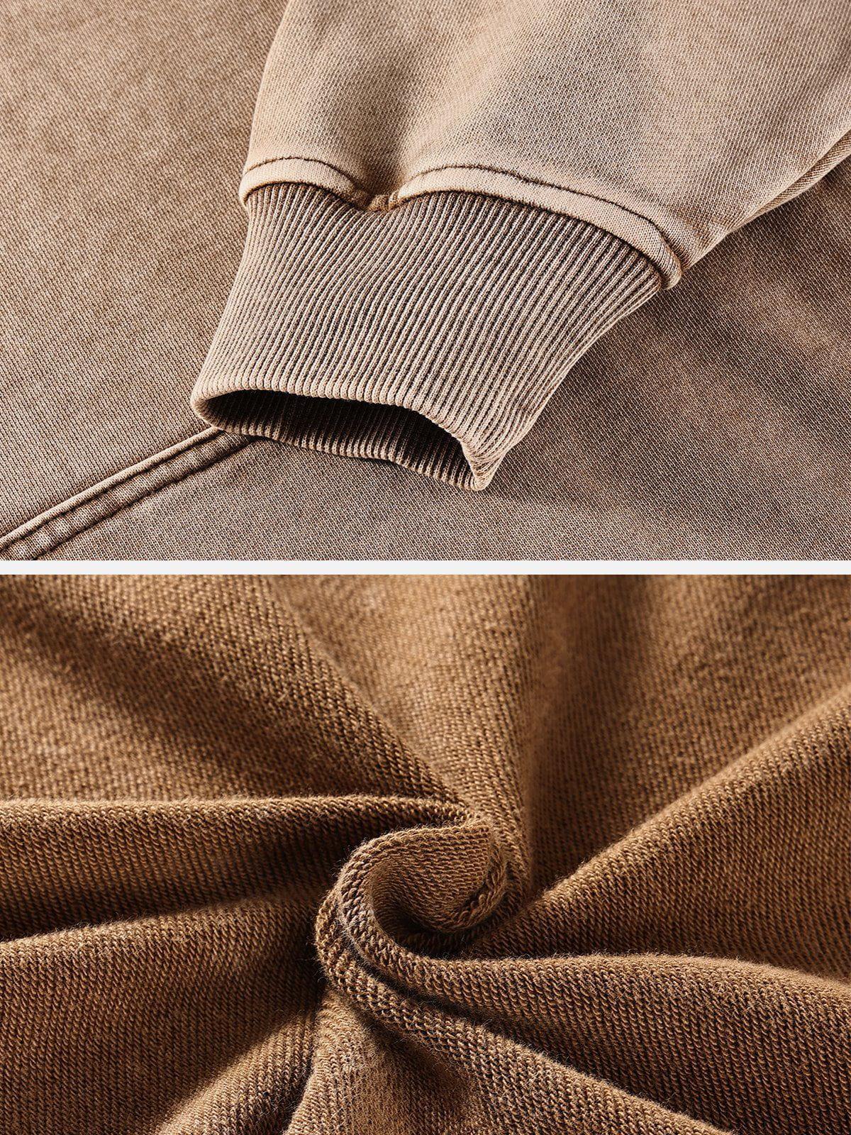 Concert Outfit Vintage Wash Distressed Solid Hoodie Concert Outfit Vintage Wash Distressed Solid Hoodie