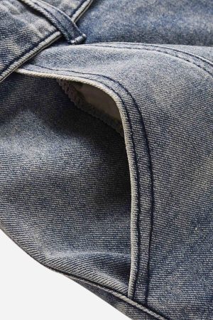 Concert Outfit Vintage Washed And Frayed Baggy Jeans