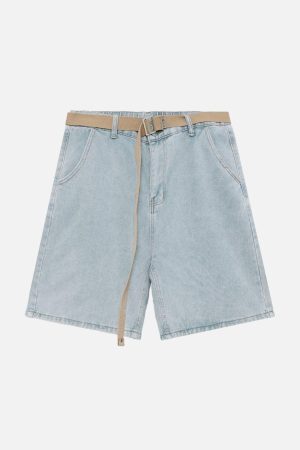 Concert Outfit Vintage Washed Belt Jorts