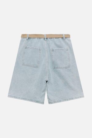 Concert Outfit Vintage Washed Belt Jorts