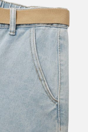 Concert Outfit Vintage Washed Belt Jorts