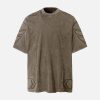 Concert Outfit Vintage Washed Crew Neck T-Shirt