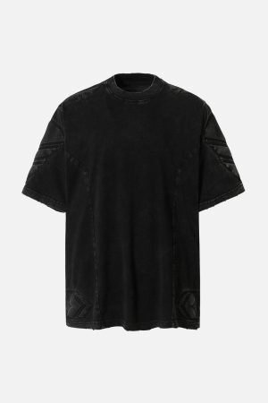 Concert Outfit Vintage Washed Crew Neck T-Shirt