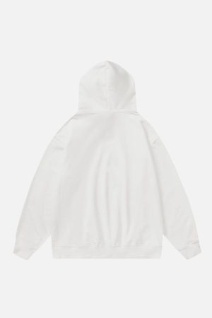 Concert Outfit Vintage Washed Dark Print Hoodie