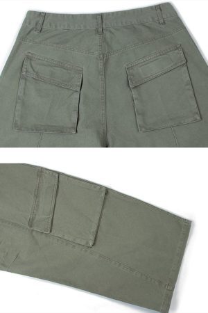 Concert Outfit Vintage Washed Distressed Cargo Pants