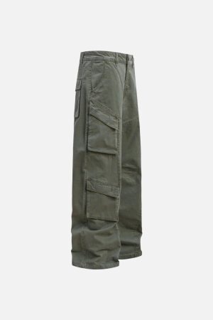 Concert Outfit Vintage Washed Distressed Cargo Pants