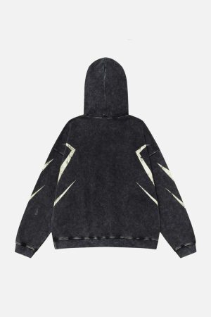 Concert Outfit Vintage Washed Distressed Hoodie