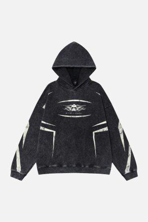 Concert Outfit Vintage Washed Distressed Hoodie