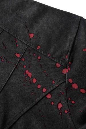 Concert Outfit Vintage Washed Dot Spray T-Shirt