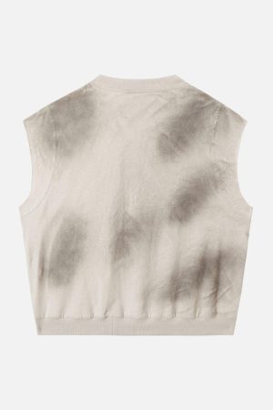 Concert Outfit Vintage Washed Graphic Distressed Vest