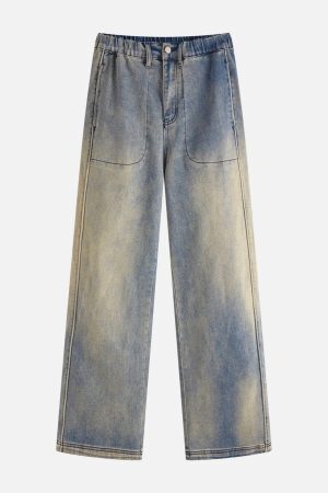 Concert Outfit Vintage Washed Jeans