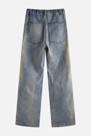Concert Outfit Vintage Washed Jeans