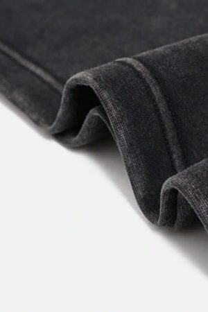 Concert Outfit Vintage Washed Letter Print Hoodie