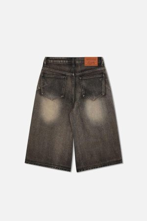Concert Outfit Vintage Washed Longline Jorts