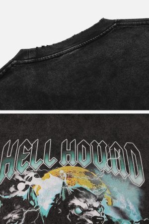 Concert Outfit Vintage Washed Print Tee