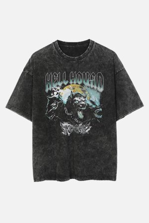 Concert Outfit Vintage Washed Print Tee