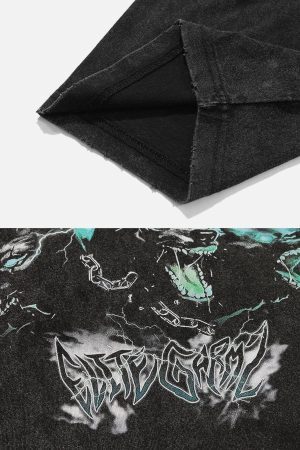 Concert Outfit Vintage Washed Print Tee