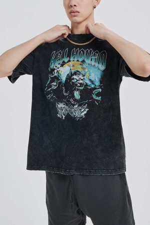 Concert Outfit Vintage Washed Print Tee