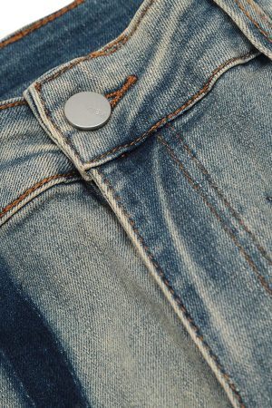 Concert Outfit Vintage Washed Split Structure Hip-Hop Jeans