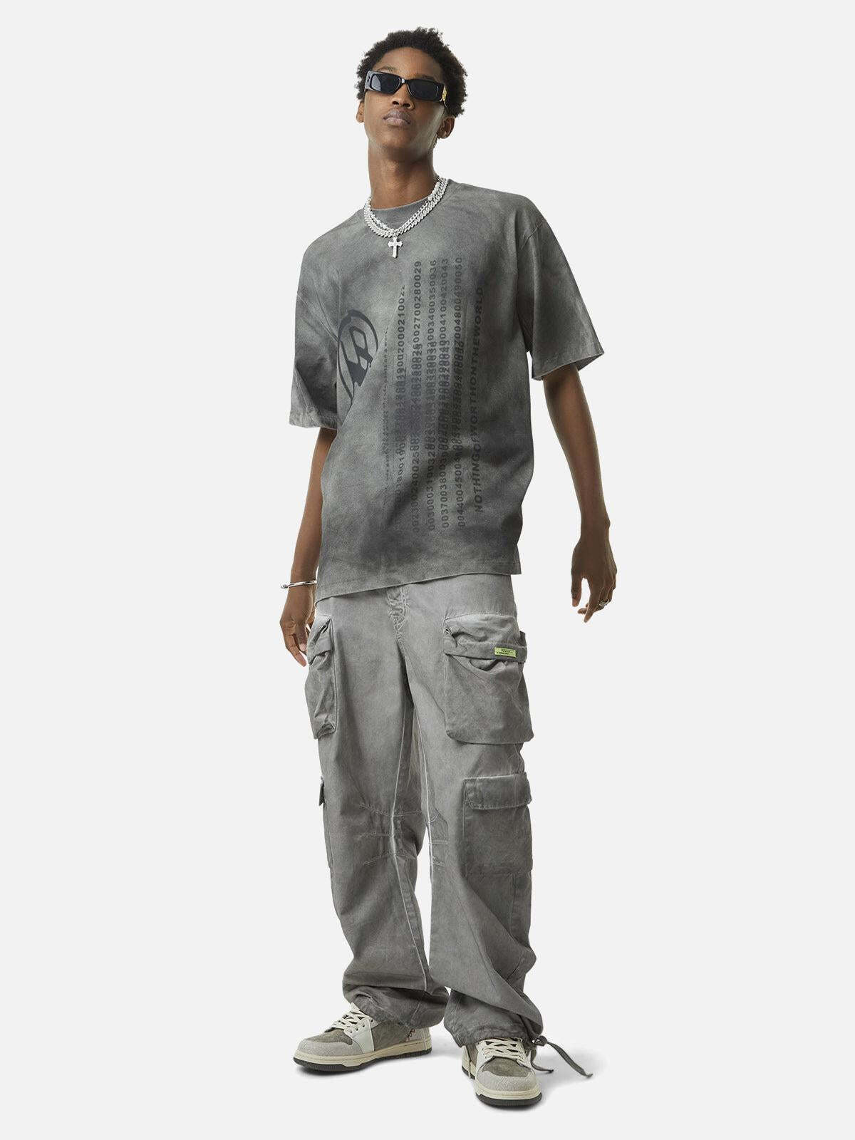 Concert Outfit Vintage Wasteland Style Multi Pocket Work Pants Concert Outfit Vintage Wasteland Style Multi Pocket Work Pants